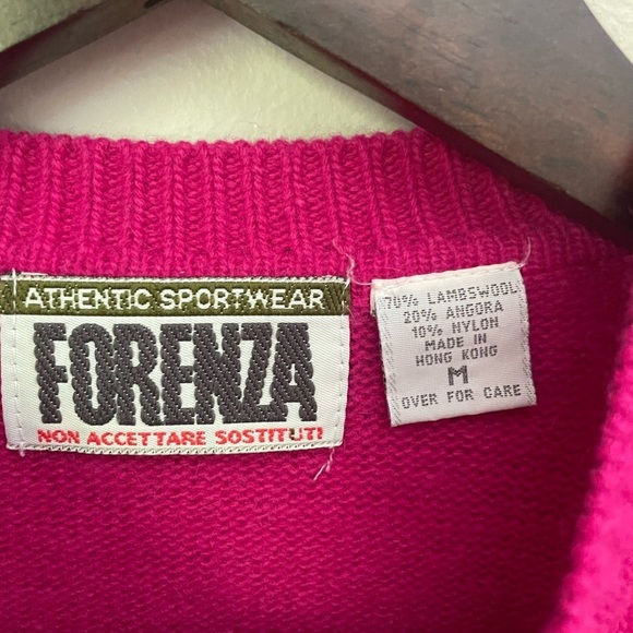 Forenza Vintage Women's Pink Alpaca and Lambswool Blend Sweater - Picture 3 of 6
